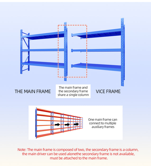 Heavy rack storage shelves 200KG/300KG/500KG