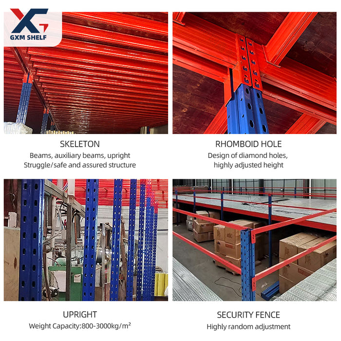 Mezzanine warehouse pallet racking systems