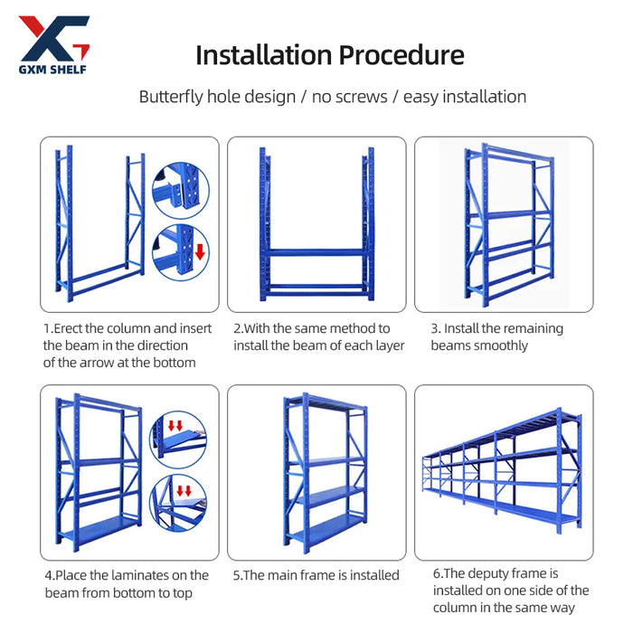 Heavy duty shelf boltless shelves long span racking warehouse storage