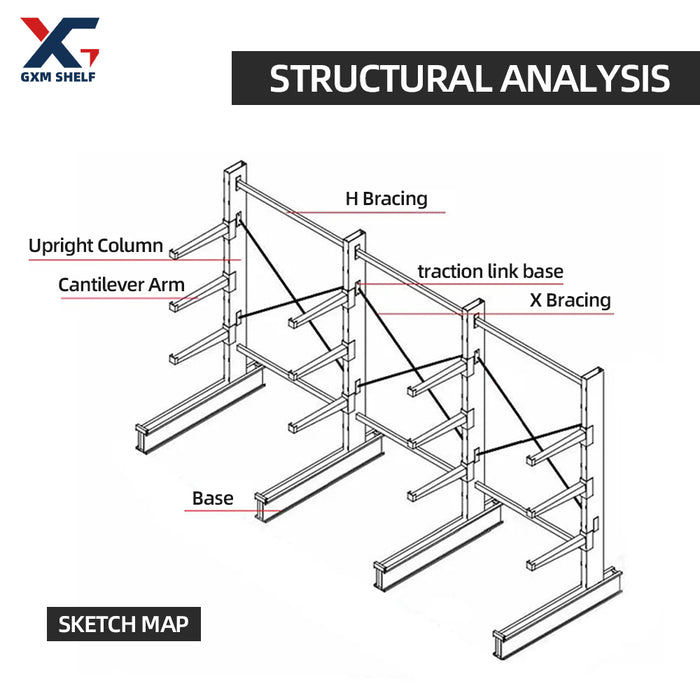 Heavy duty shelving cantilever tier shelf system storage  rack