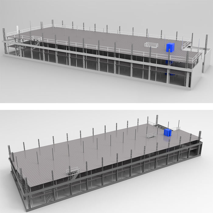 H-steel Mezzanine racking warehouse Platforms systems steel shelves